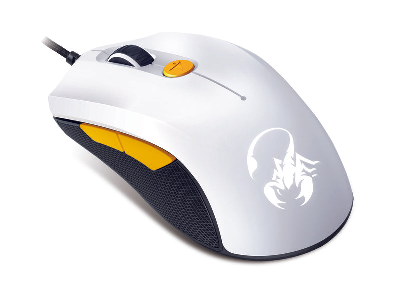 Genius GX  M6-600W Scorpion Mouse Game - White / Orange