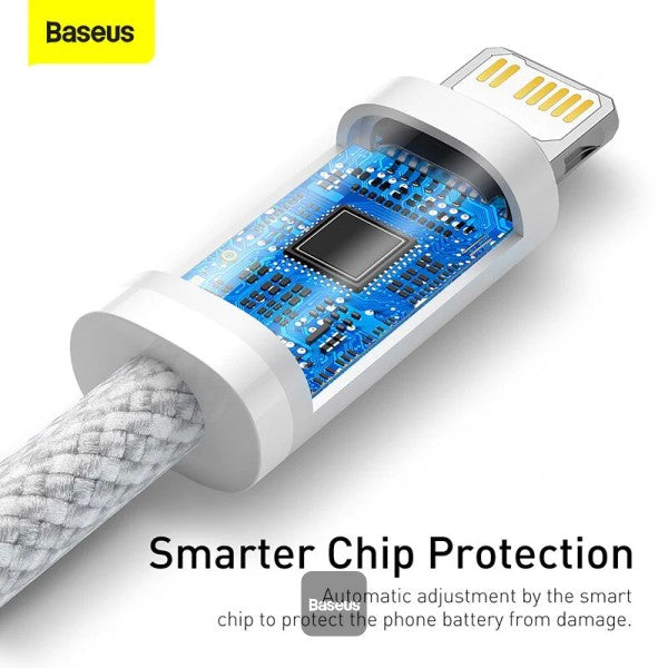 Baseus Dynamic Series Fast Charging Data Cable Type-C to Lightning 20W 2M - White / BLACK