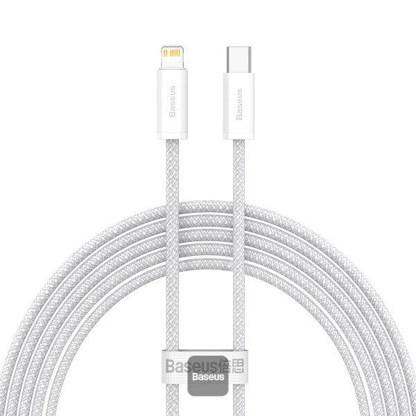 Baseus Dynamic Series Fast Charging Data Cable Type-C to Lightning 20W 2M - White / BLACK