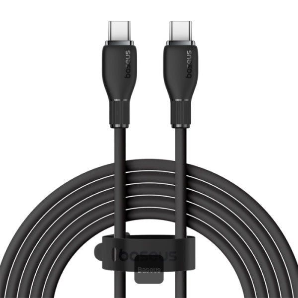 Baseus Pudding Series Fast Charging Cable Type-C to Type-C 100W 5A 1.2M - White / BLACK