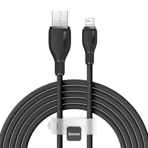 Baseus Pudding Series Fast Charging Cable USB-A to Lightning 12W 2.4A 1.2M White / BLACK