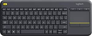 Logitech K400 Plus Wireless Keyboard, QWERTZ German Layout, PC, Black