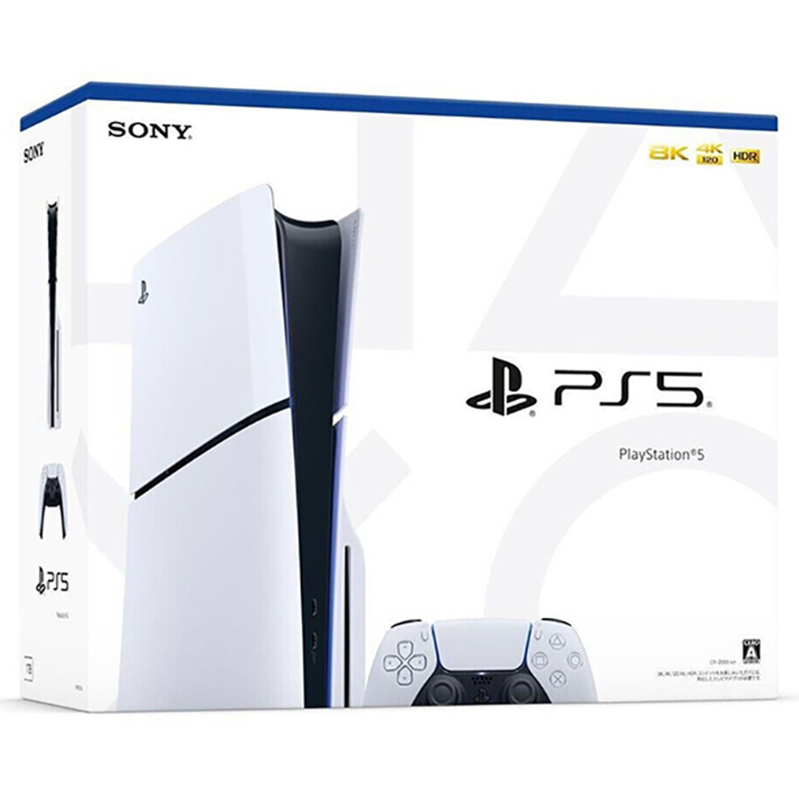 Sony Playstation 5 Slim Disc Edition Console, 1TB, Wireless Controller