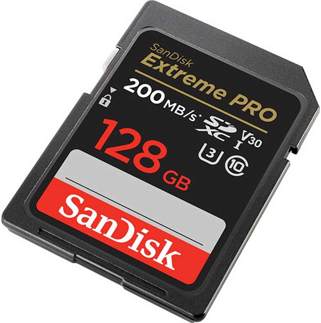 SanDisk 128GB Extreme PRO SDXC card + RescuePRO Deluxe, up to 200MB/s
