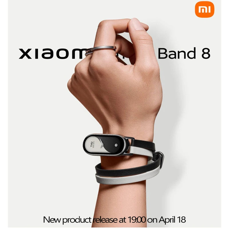 Xiaomi Mi Smart Watch Band 8 ,Display 1.62' HD, 150 Sports Modes, Black
