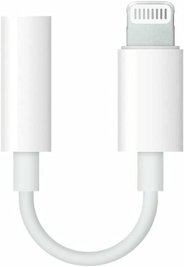 Apple Lightning to 3.5mm Headphone Jack Adapter 6.8 x 1.7 x 8.8, White