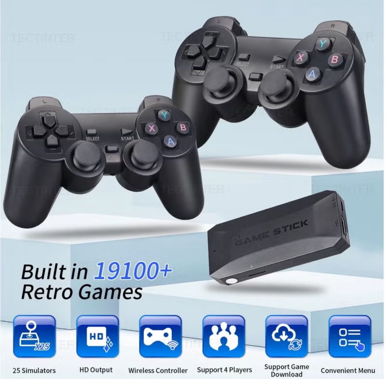TV Game Stick 4K HD Video Game Console with 20000 Games