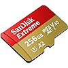 بطاقة ذاكرة سانديسك اكستريم مايكرو اس دي بسعة 256 جيجابايت بسرعة 100 ميجابايت/ثانية 
