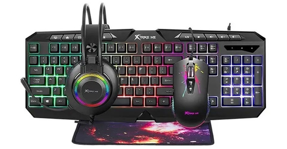 Xtrike Me Cmx-410 bundle keyboard - mouse - mouse pad and headtset Gaming Combo