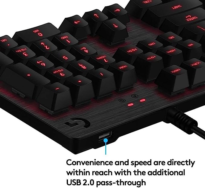 Logitech G413 Backlit Mechanical Gaming Keyboard,  Laptop, PC, Carbon