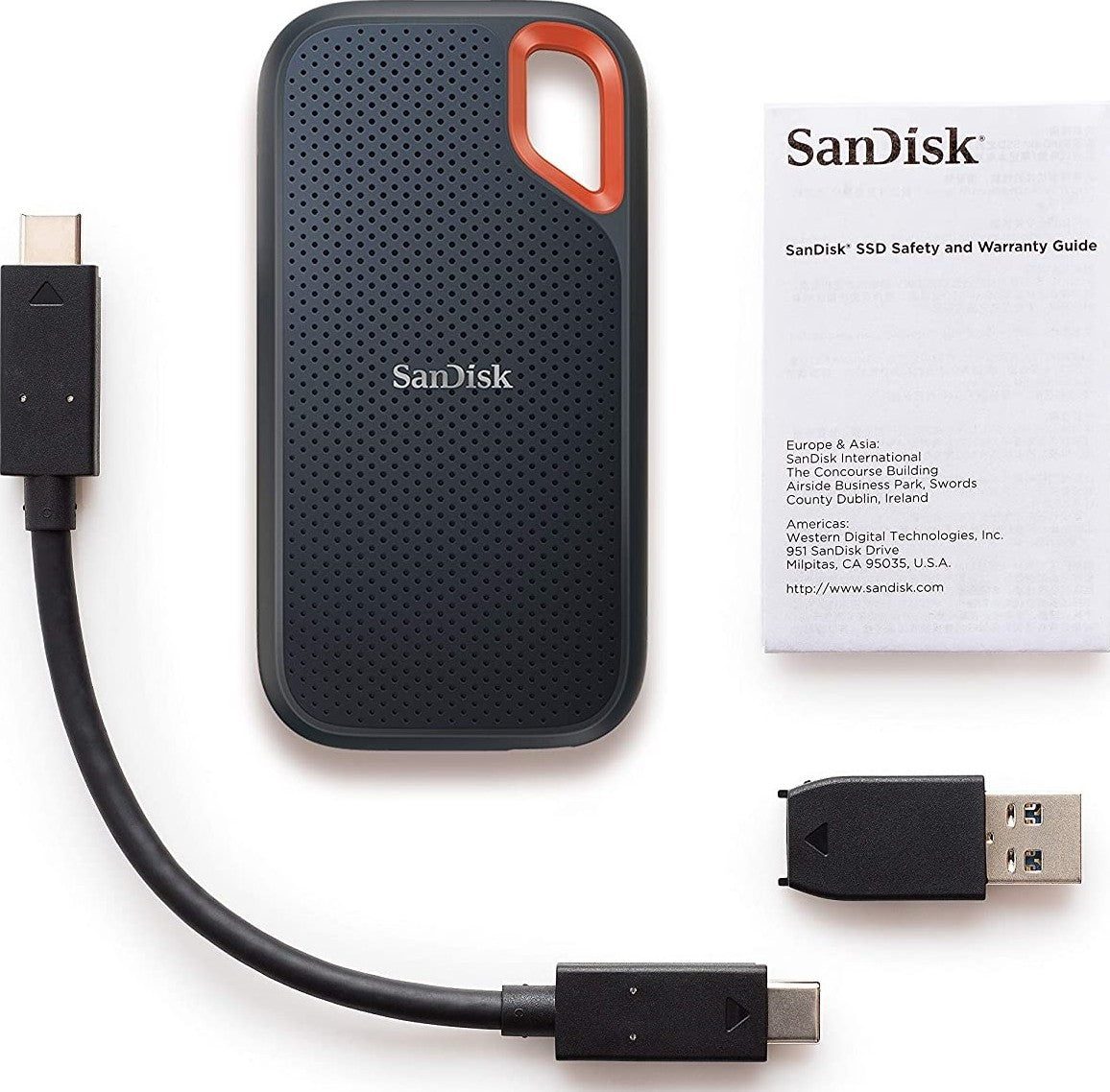 SanDisk Extreme Portable  SSD, Up To 1050MB/S Read and 1000MB/S, Blue