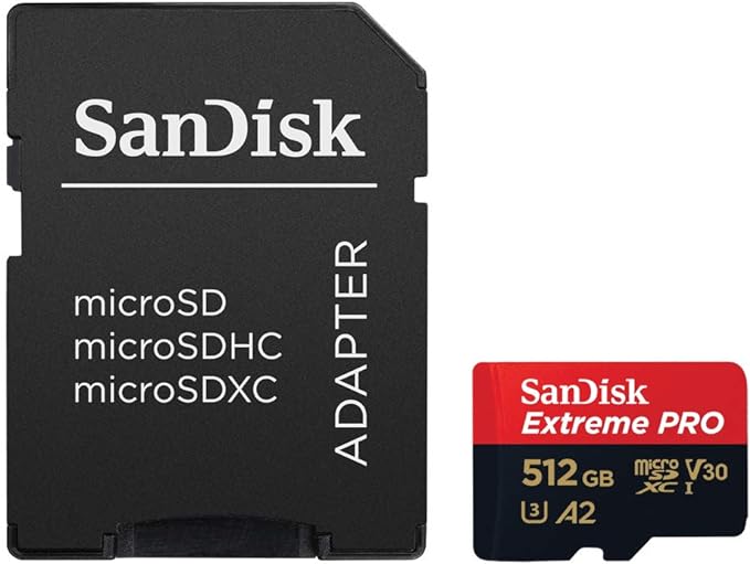 بطاقة SanDisk Extreme Pro microSD UHS I سعة 512 جيجابايت 