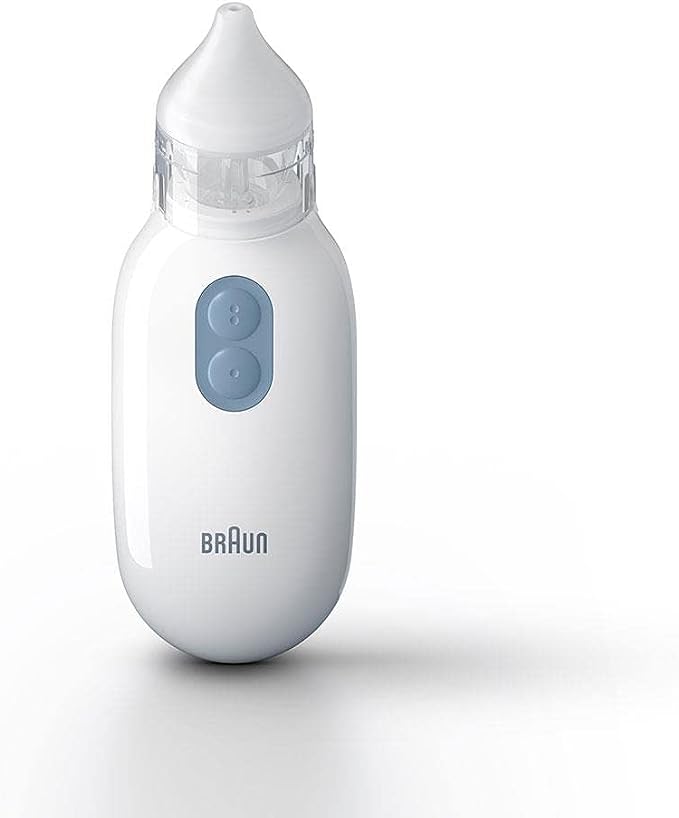 Braun Electric Nasal Aspirator for Newborns, Babies and Toddlers white