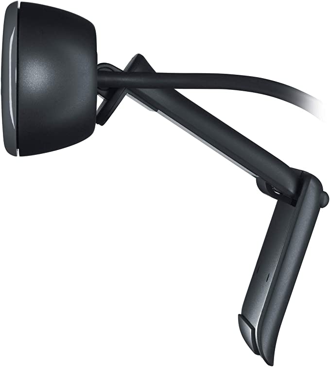 Logitech C270 HD Webcam, 720p, Widescreen, Light Correction,USB,Black