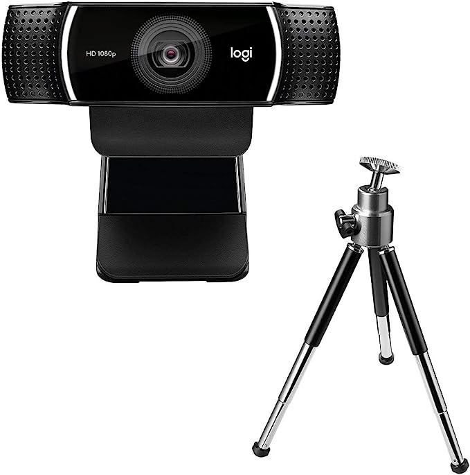 Logitech C922 Pro Stream Webcam, Hyperfast Streaming,Stereo Audio,Black