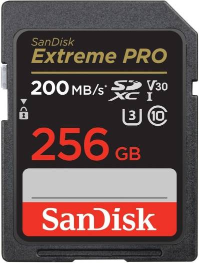 SanDisk Extreme Pro 256GB microSD, Drones 200MB/s Read, 140MB/s Write