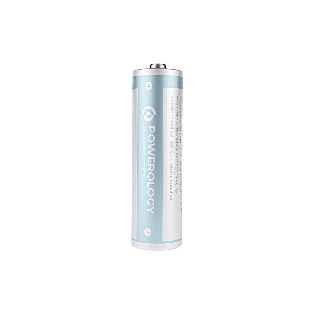 Powerology 1.5V Type-c Rechargeable Lithium-ion Battery AA Battery 2200mWh 4pcs per Pack