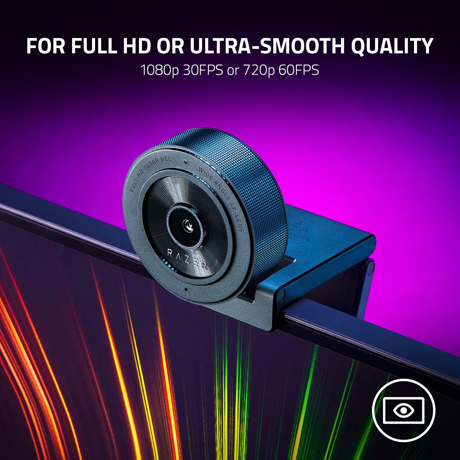 Razer Kiyo X Full HD Streaming Webcam: 1080p 30FPS or 720p 60FPS