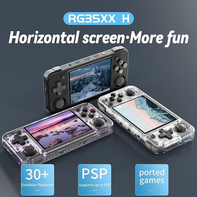 ANBERNIC RG35XX H Retro Handheld Game Console , 3.5 Inch IPS Screen