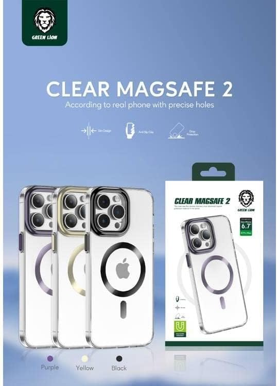 حافظة Magsafe باللون الأخضر المطفي لهاتف iPhone 14 Pro Max