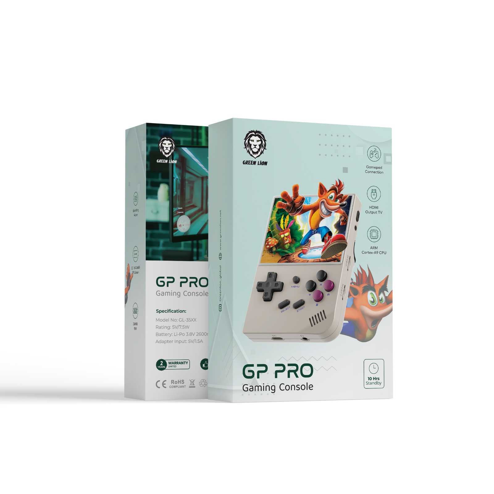 وحدة تحكم ألعاب GP PRO مع أكثر من 6000 لعبة مجانية من Green Lion