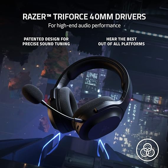 سماعة الرأس اللاسلكية Razer Barracuda X Hyperspeed للألعاب والهواتف المحمولة 