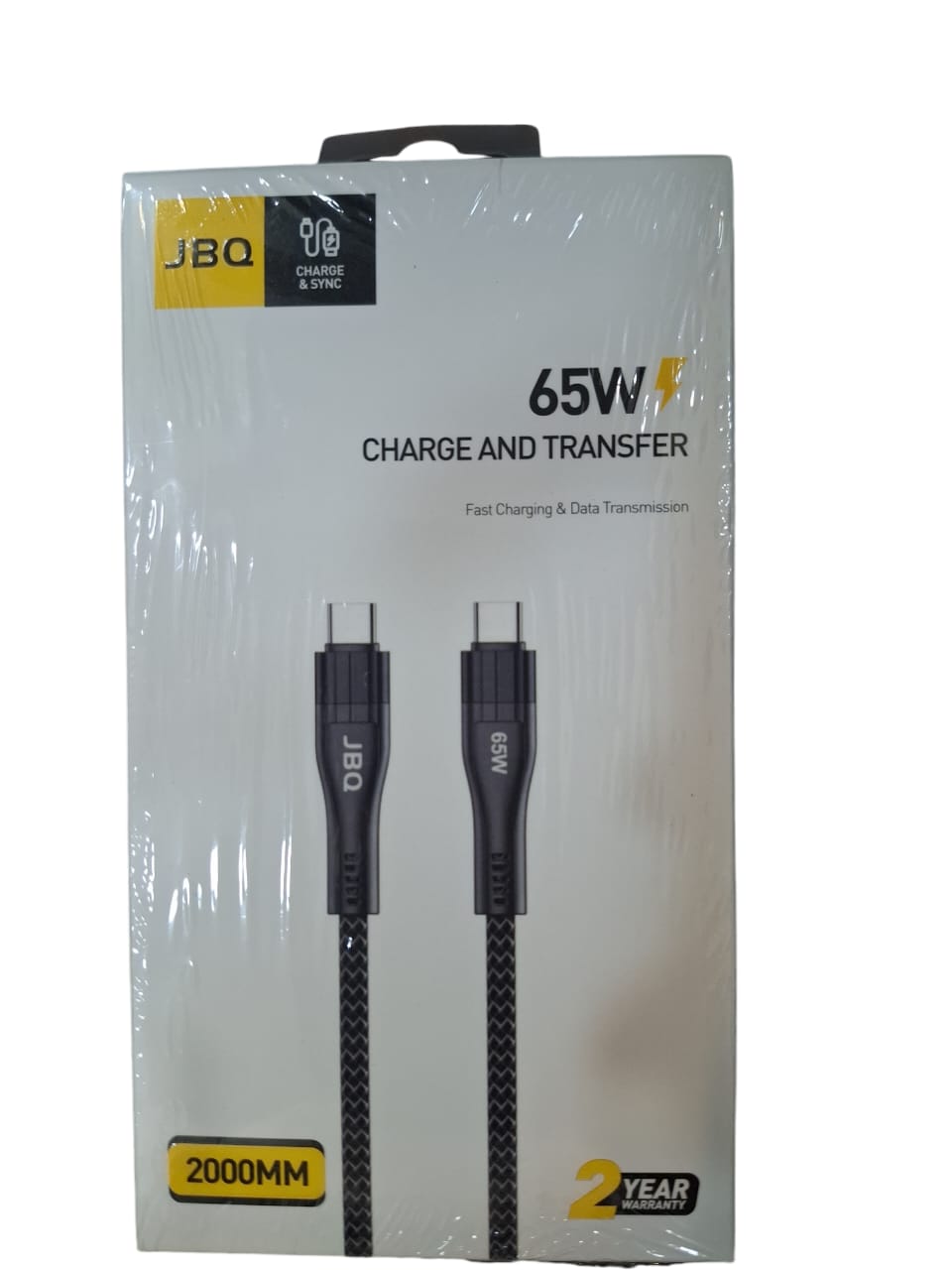 JBQ CA-1165 Type-C To Type-C 65W 2M Cable