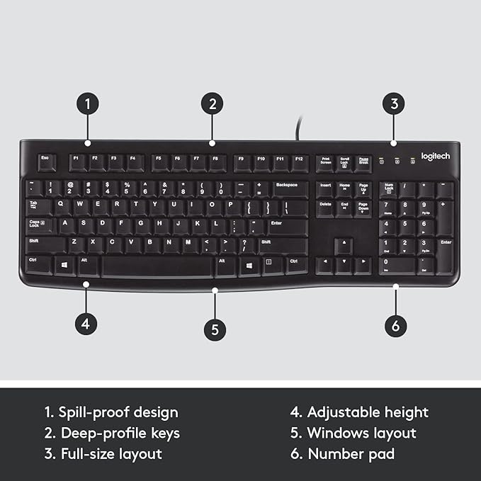 Logitech  K120 gamingstoreuae