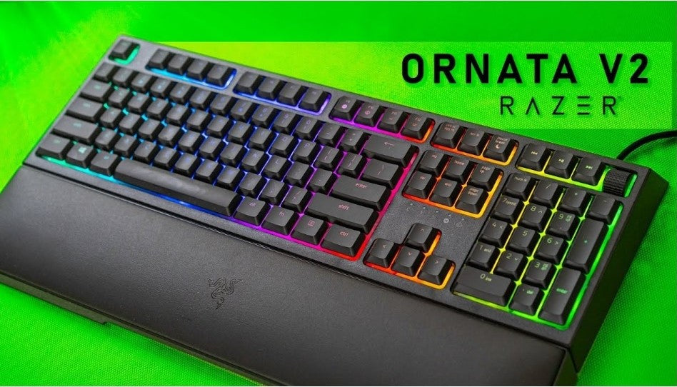 Razer Ornata V2 Gaming Keyboard, Function Wheel and Media Keys, Black