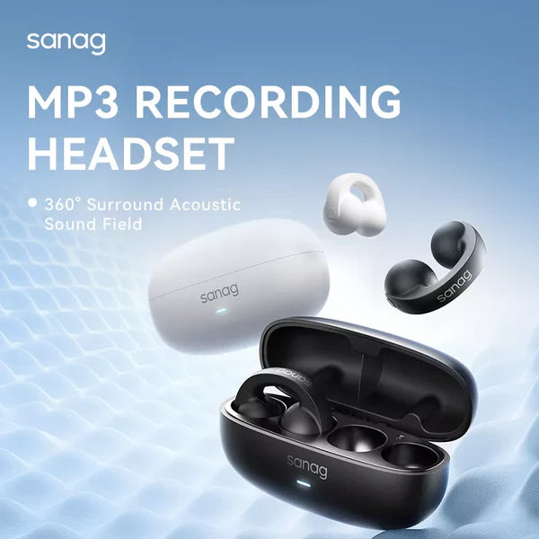 Sanag Z62S Ear Clip Wireless Bluetooth Smart Air Conduction / Black