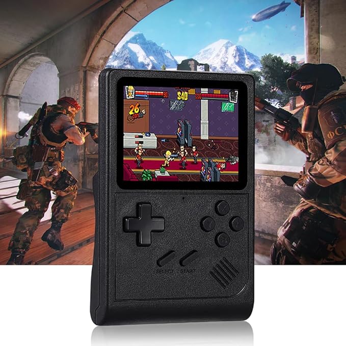 Game GB 300 Handheld Game Console  Game Player 6000+ Games  Black-RED