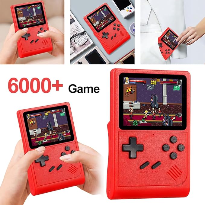 Game GB 300 Handheld Game Console  Game Player 6000+ Games  Black-RED